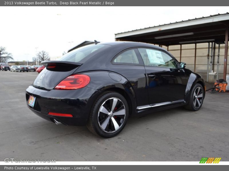 Deep Black Pearl Metallic / Beige 2013 Volkswagen Beetle Turbo