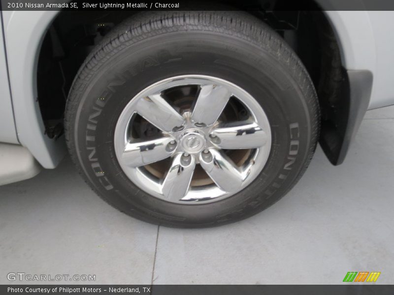 Silver Lightning Metallic / Charcoal 2010 Nissan Armada SE