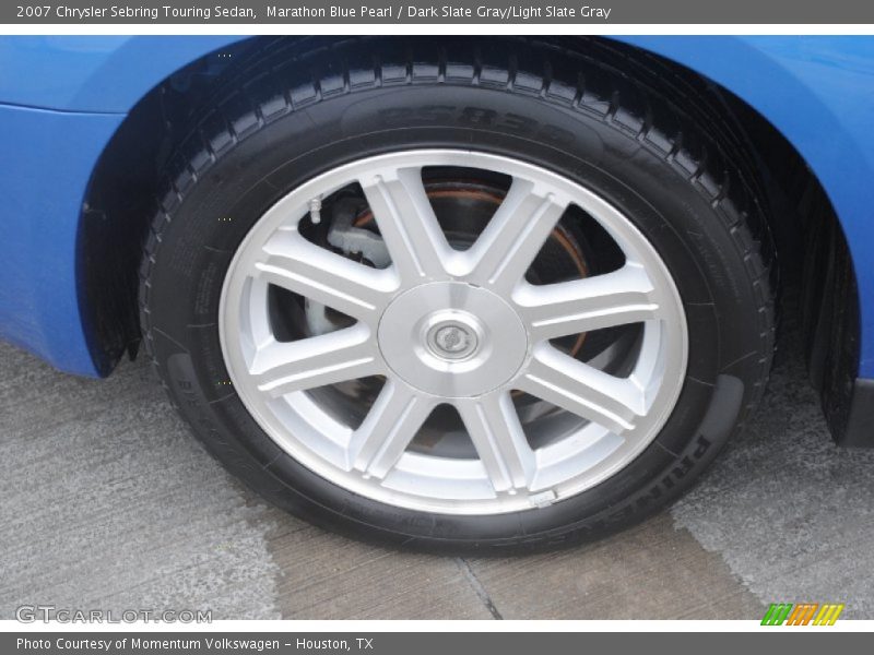 Marathon Blue Pearl / Dark Slate Gray/Light Slate Gray 2007 Chrysler Sebring Touring Sedan