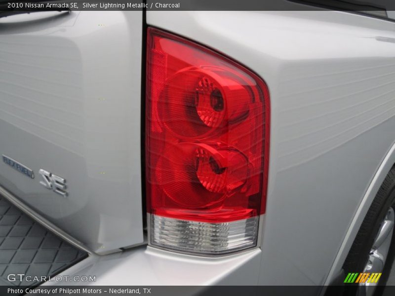 Silver Lightning Metallic / Charcoal 2010 Nissan Armada SE