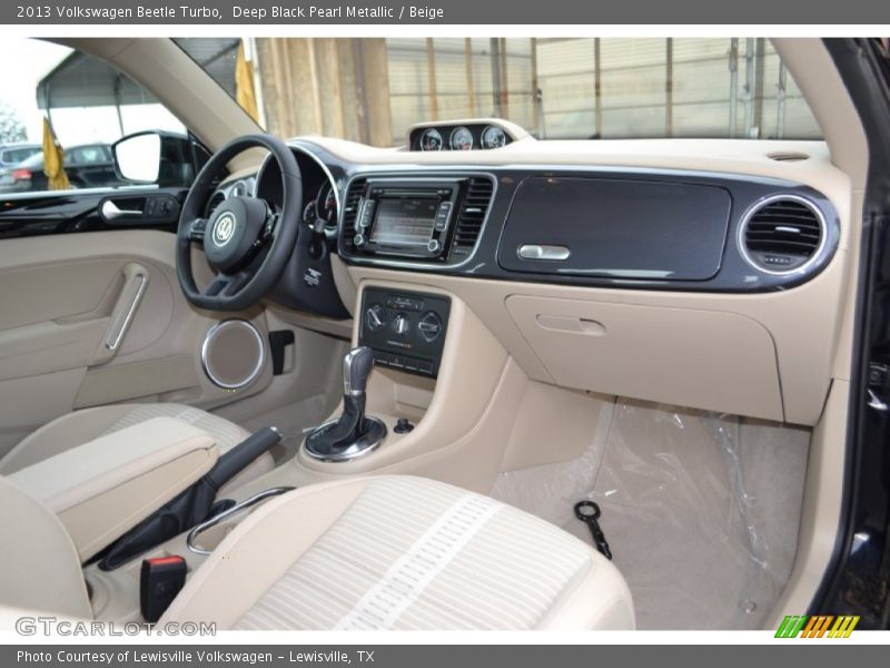 Deep Black Pearl Metallic / Beige 2013 Volkswagen Beetle Turbo