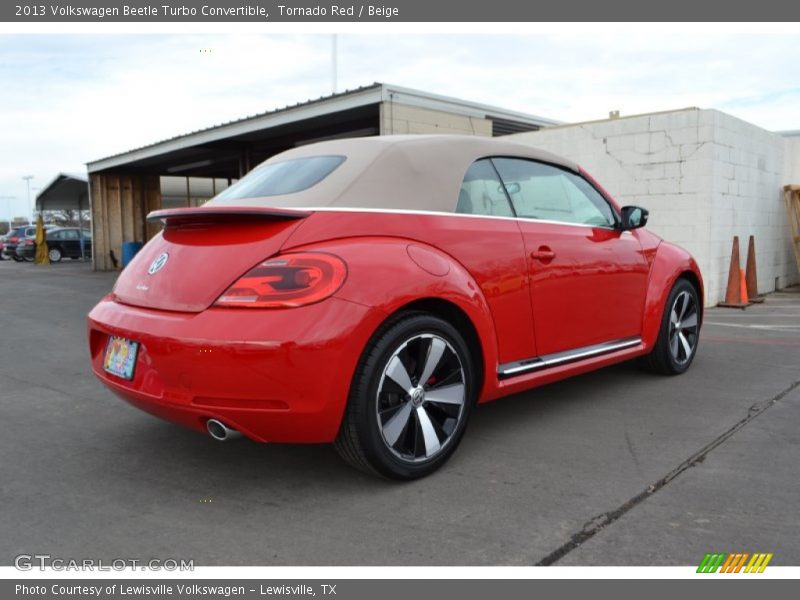 Tornado Red / Beige 2013 Volkswagen Beetle Turbo Convertible