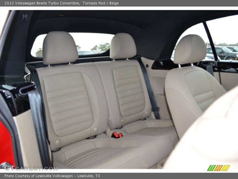 Rear Seat of 2013 Beetle Turbo Convertible