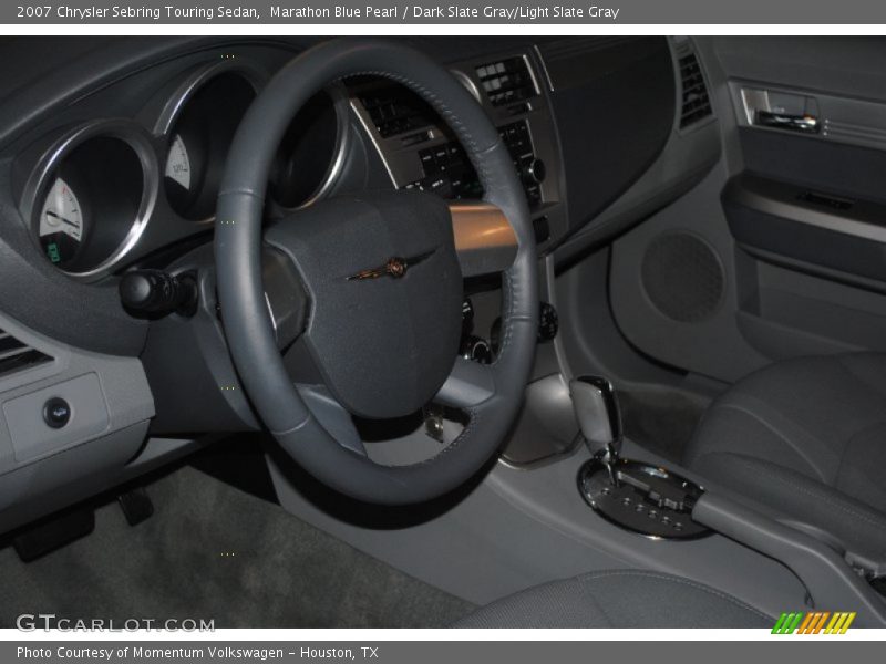 Marathon Blue Pearl / Dark Slate Gray/Light Slate Gray 2007 Chrysler Sebring Touring Sedan