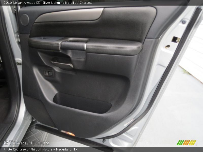 Silver Lightning Metallic / Charcoal 2010 Nissan Armada SE