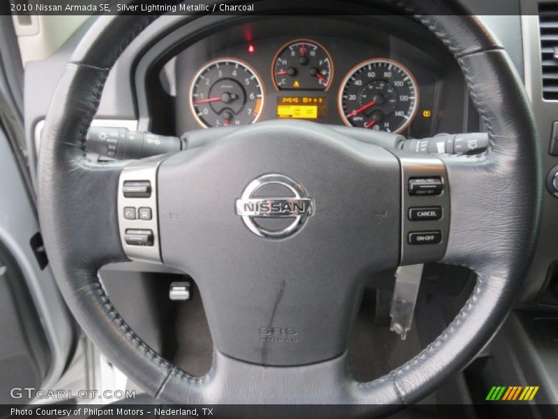 Silver Lightning Metallic / Charcoal 2010 Nissan Armada SE