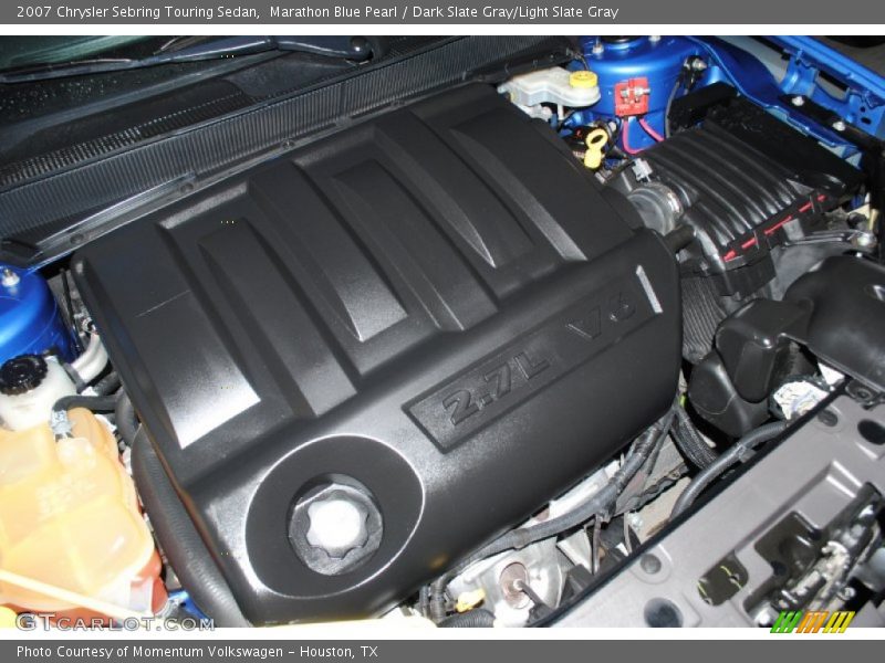 Marathon Blue Pearl / Dark Slate Gray/Light Slate Gray 2007 Chrysler Sebring Touring Sedan