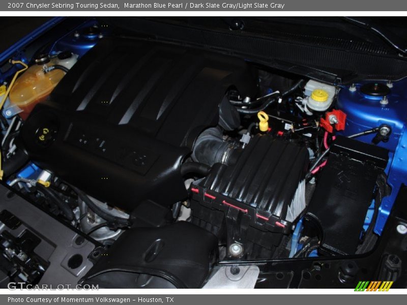 Marathon Blue Pearl / Dark Slate Gray/Light Slate Gray 2007 Chrysler Sebring Touring Sedan