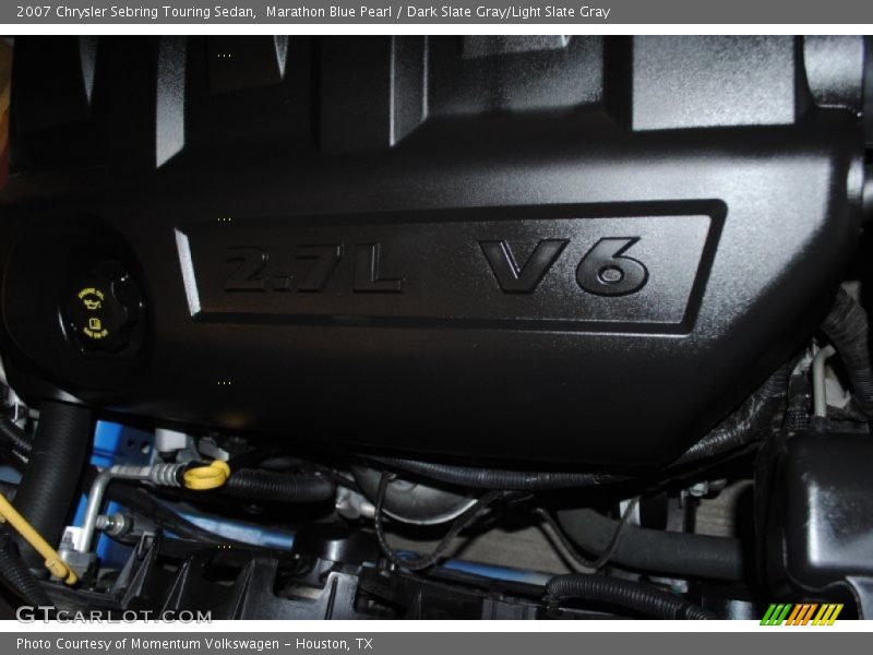 Marathon Blue Pearl / Dark Slate Gray/Light Slate Gray 2007 Chrysler Sebring Touring Sedan