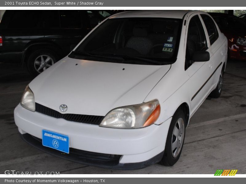 Super White / Shadow Gray 2001 Toyota ECHO Sedan