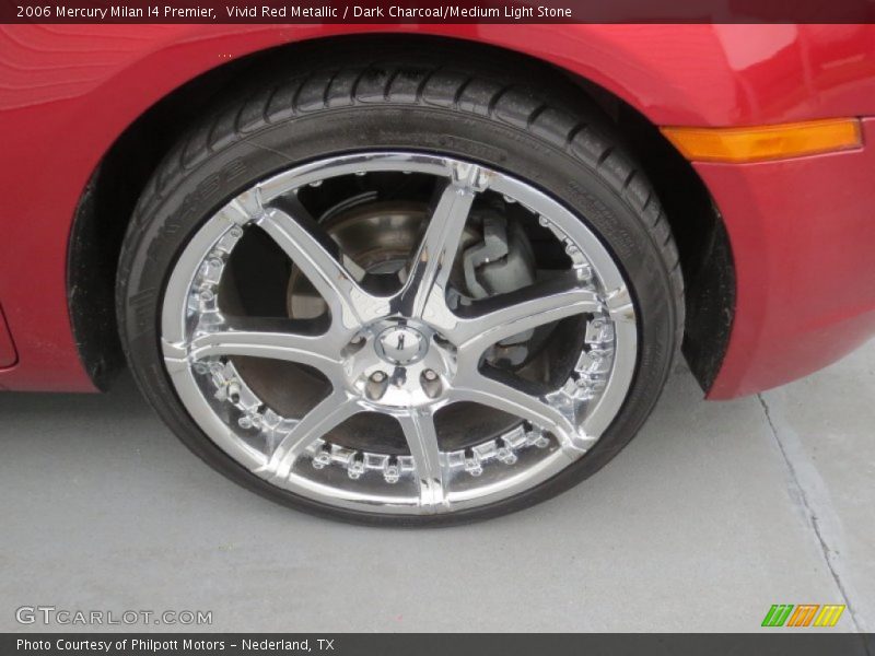 Vivid Red Metallic / Dark Charcoal/Medium Light Stone 2006 Mercury Milan I4 Premier