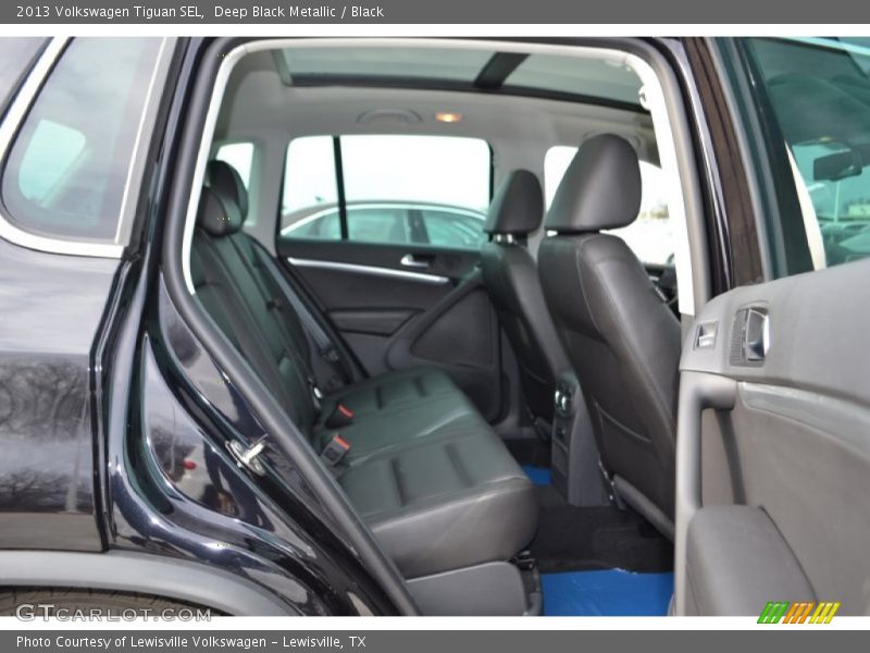 Deep Black Metallic / Black 2013 Volkswagen Tiguan SEL