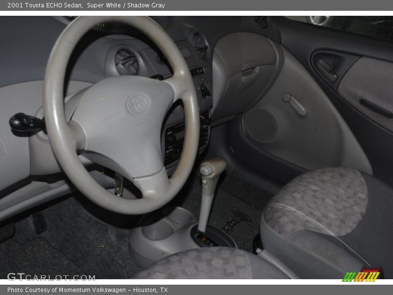 Super White / Shadow Gray 2001 Toyota ECHO Sedan