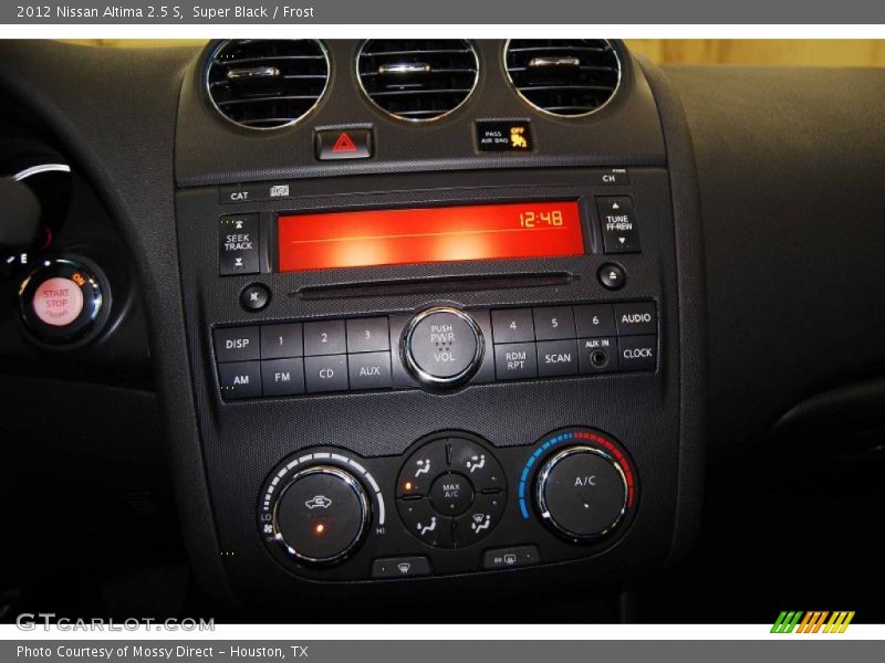 Super Black / Frost 2012 Nissan Altima 2.5 S