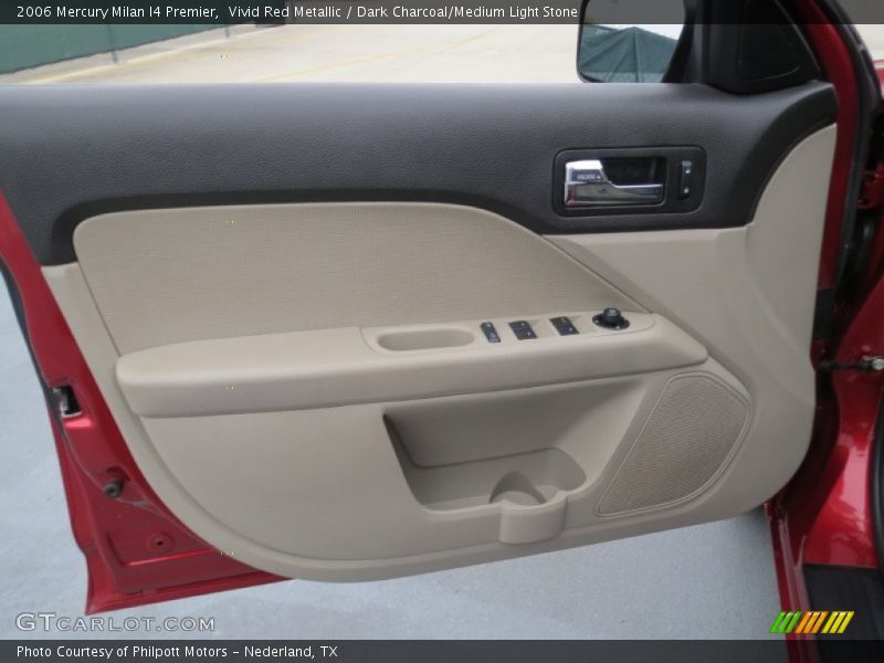 Vivid Red Metallic / Dark Charcoal/Medium Light Stone 2006 Mercury Milan I4 Premier