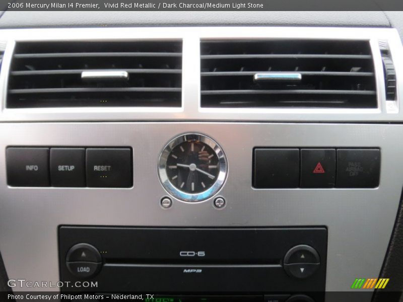 Vivid Red Metallic / Dark Charcoal/Medium Light Stone 2006 Mercury Milan I4 Premier