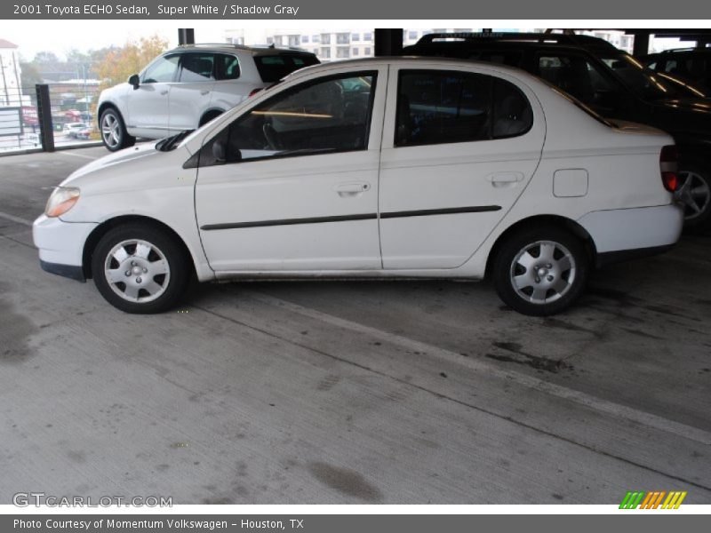 Super White / Shadow Gray 2001 Toyota ECHO Sedan