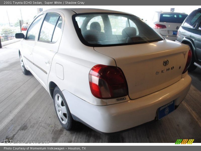 Super White / Shadow Gray 2001 Toyota ECHO Sedan