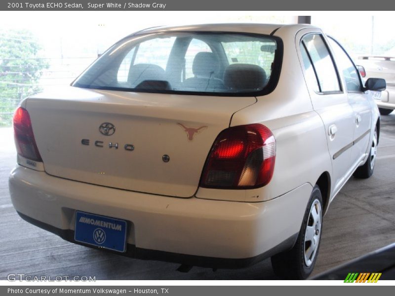 Super White / Shadow Gray 2001 Toyota ECHO Sedan
