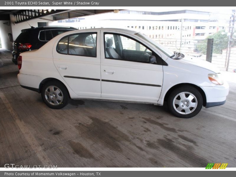 Super White / Shadow Gray 2001 Toyota ECHO Sedan