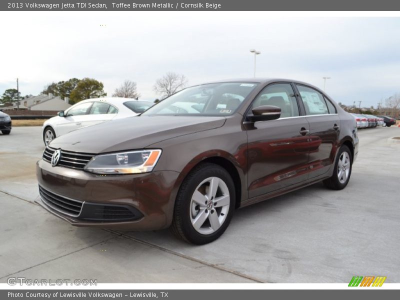 Toffee Brown Metallic / Cornsilk Beige 2013 Volkswagen Jetta TDI Sedan