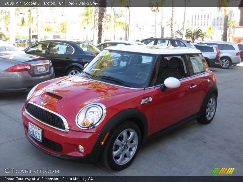 Chili Red / Black/Grey 2009 Mini Cooper S Hardtop