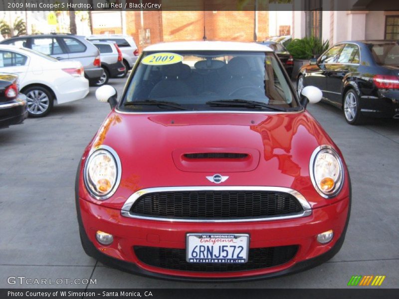 Chili Red / Black/Grey 2009 Mini Cooper S Hardtop