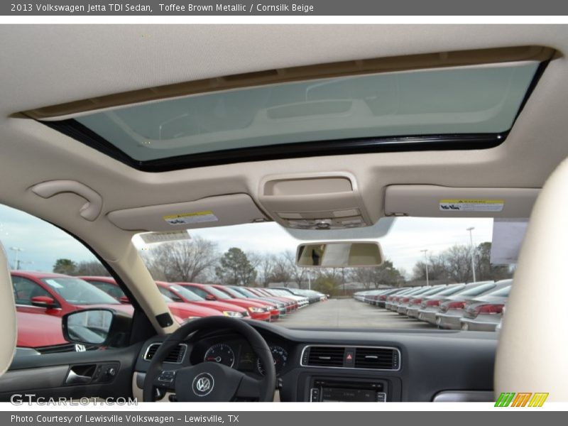 Toffee Brown Metallic / Cornsilk Beige 2013 Volkswagen Jetta TDI Sedan
