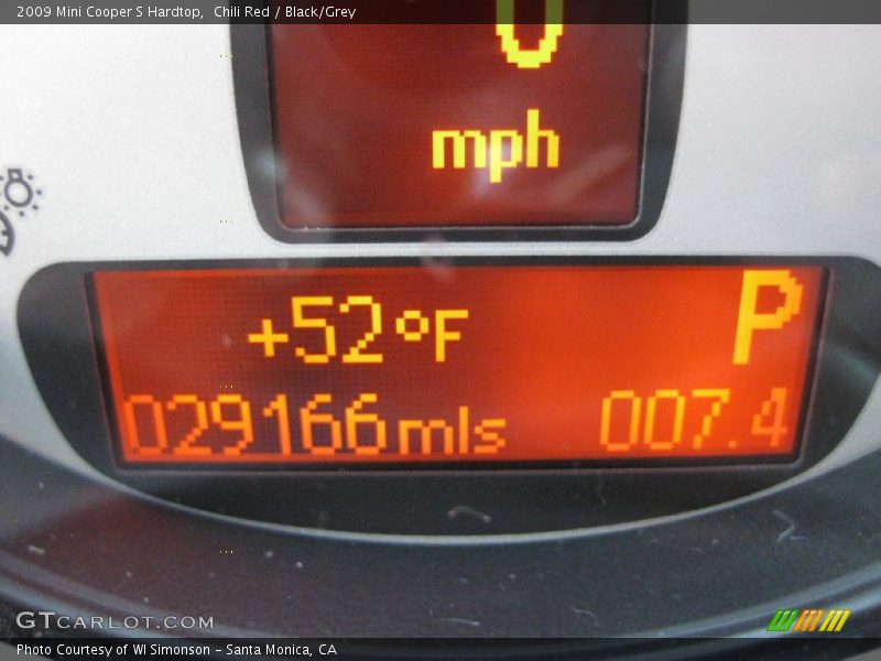 Chili Red / Black/Grey 2009 Mini Cooper S Hardtop
