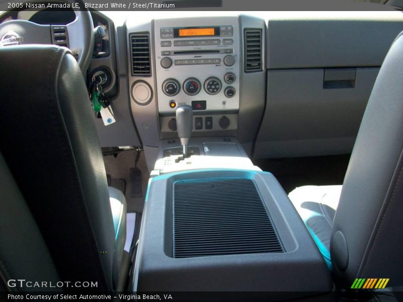 Blizzard White / Steel/Titanium 2005 Nissan Armada LE