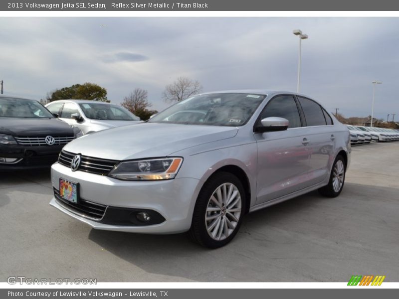 Reflex Silver Metallic / Titan Black 2013 Volkswagen Jetta SEL Sedan