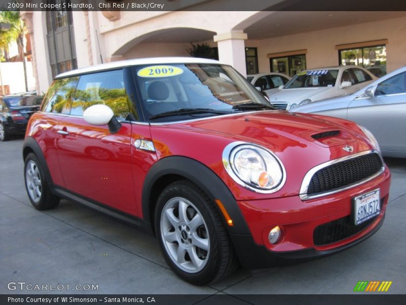 Chili Red / Black/Grey 2009 Mini Cooper S Hardtop