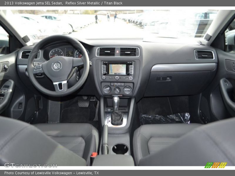 Reflex Silver Metallic / Titan Black 2013 Volkswagen Jetta SEL Sedan