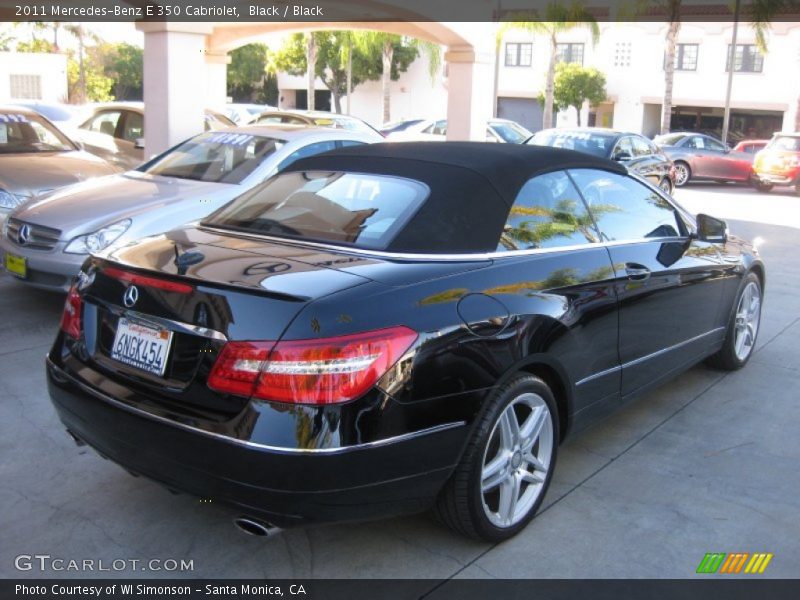 Black / Black 2011 Mercedes-Benz E 350 Cabriolet