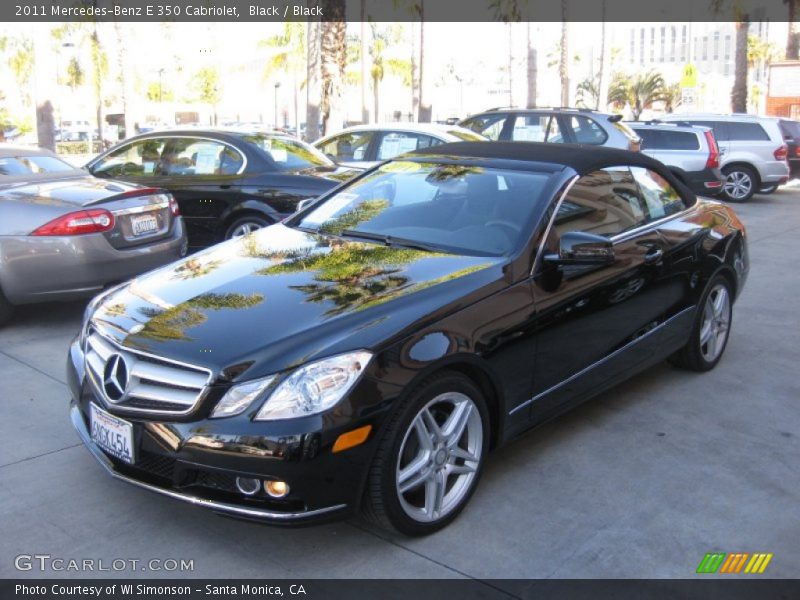Black / Black 2011 Mercedes-Benz E 350 Cabriolet