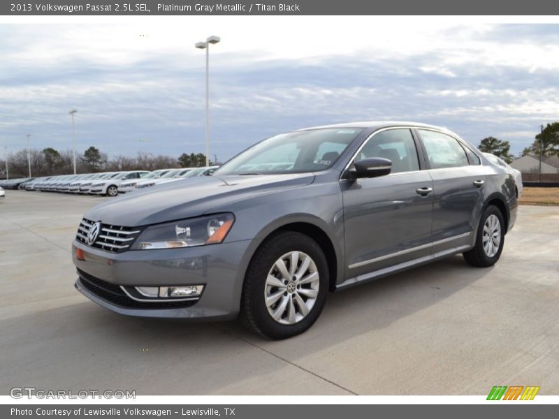 Platinum Gray Metallic / Titan Black 2013 Volkswagen Passat 2.5L SEL
