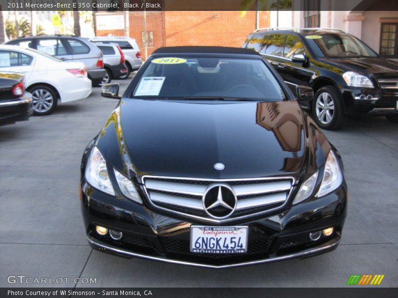 Black / Black 2011 Mercedes-Benz E 350 Cabriolet