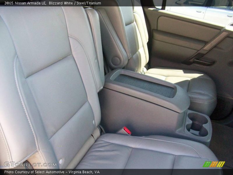 Blizzard White / Steel/Titanium 2005 Nissan Armada LE