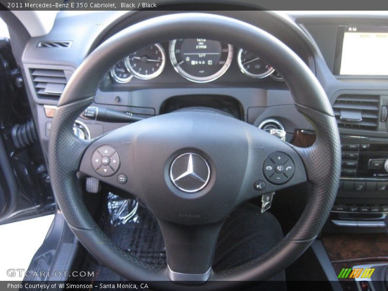 Black / Black 2011 Mercedes-Benz E 350 Cabriolet