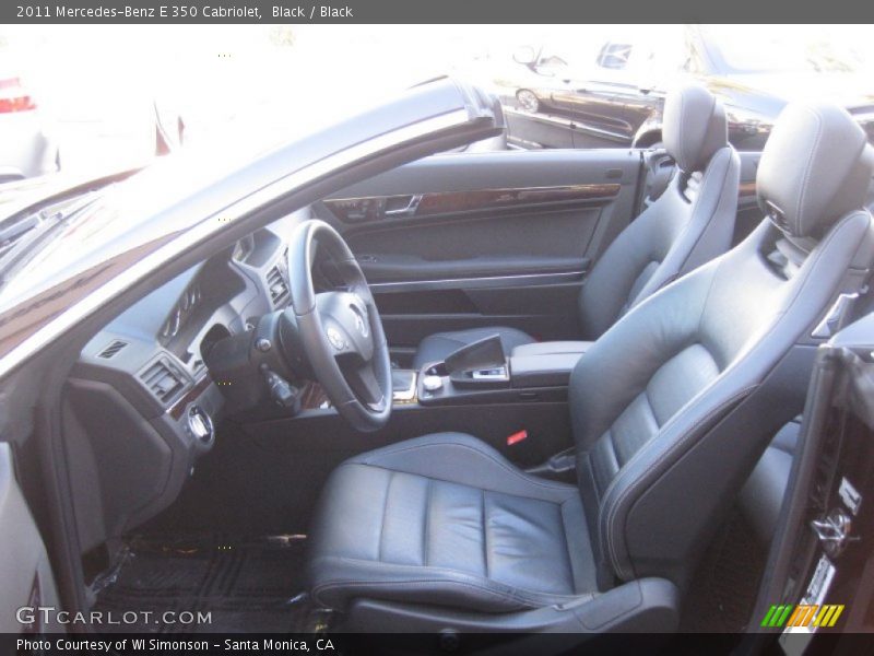 Black / Black 2011 Mercedes-Benz E 350 Cabriolet