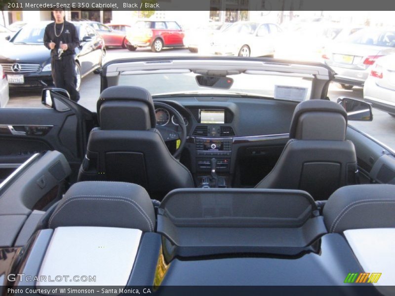 Black / Black 2011 Mercedes-Benz E 350 Cabriolet