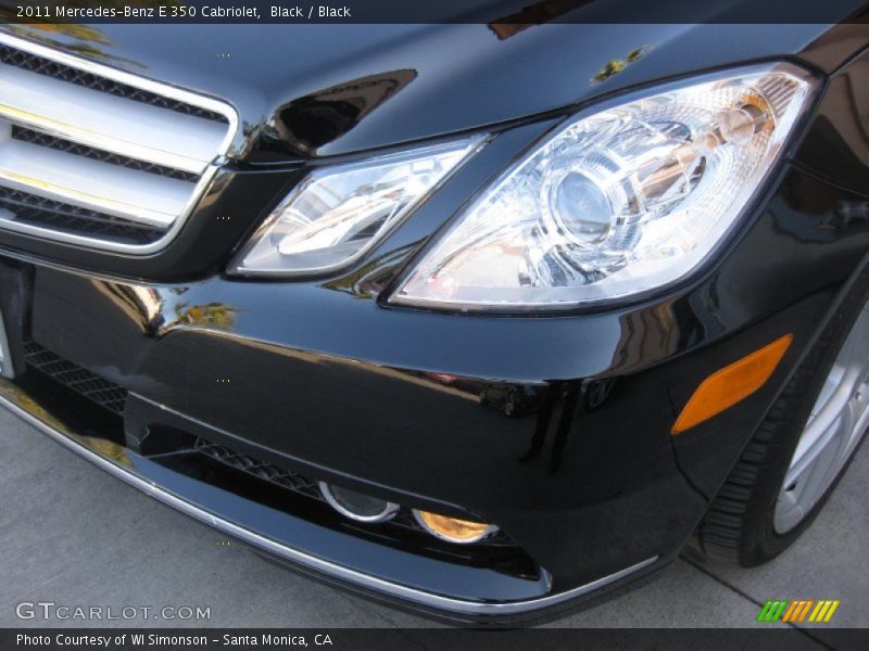 Black / Black 2011 Mercedes-Benz E 350 Cabriolet