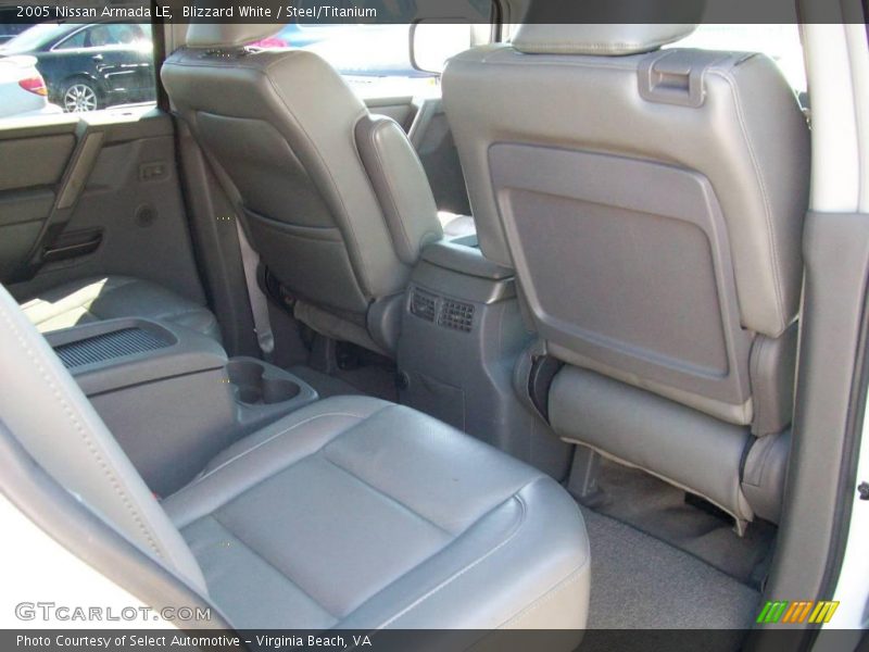 Blizzard White / Steel/Titanium 2005 Nissan Armada LE