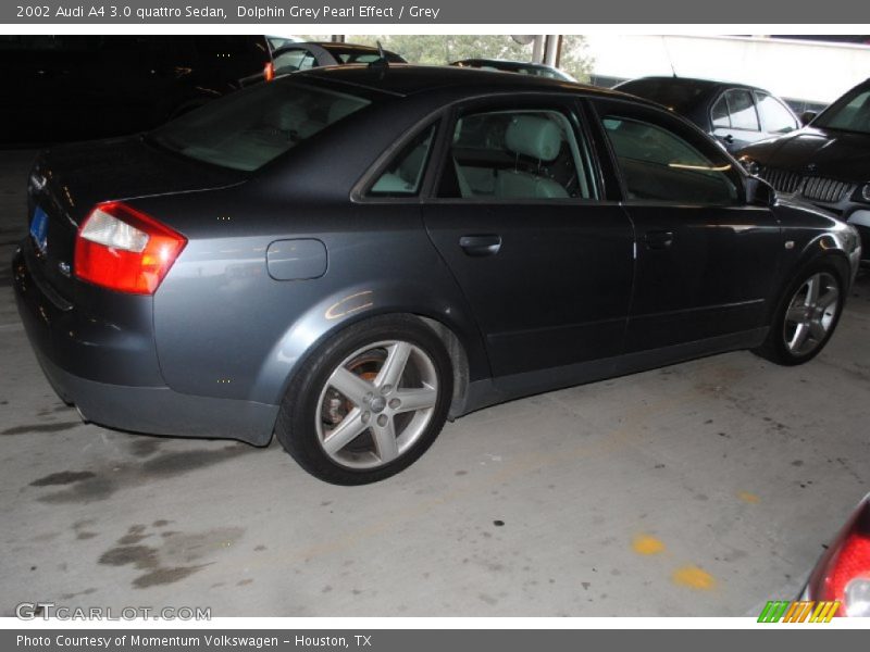 Dolphin Grey Pearl Effect / Grey 2002 Audi A4 3.0 quattro Sedan