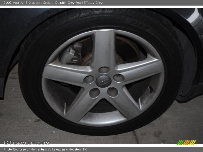 Dolphin Grey Pearl Effect / Grey 2002 Audi A4 3.0 quattro Sedan