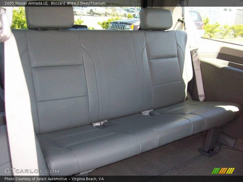 Blizzard White / Steel/Titanium 2005 Nissan Armada LE