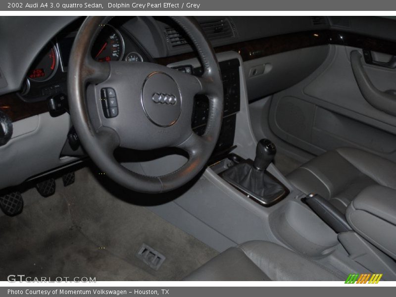 Dolphin Grey Pearl Effect / Grey 2002 Audi A4 3.0 quattro Sedan