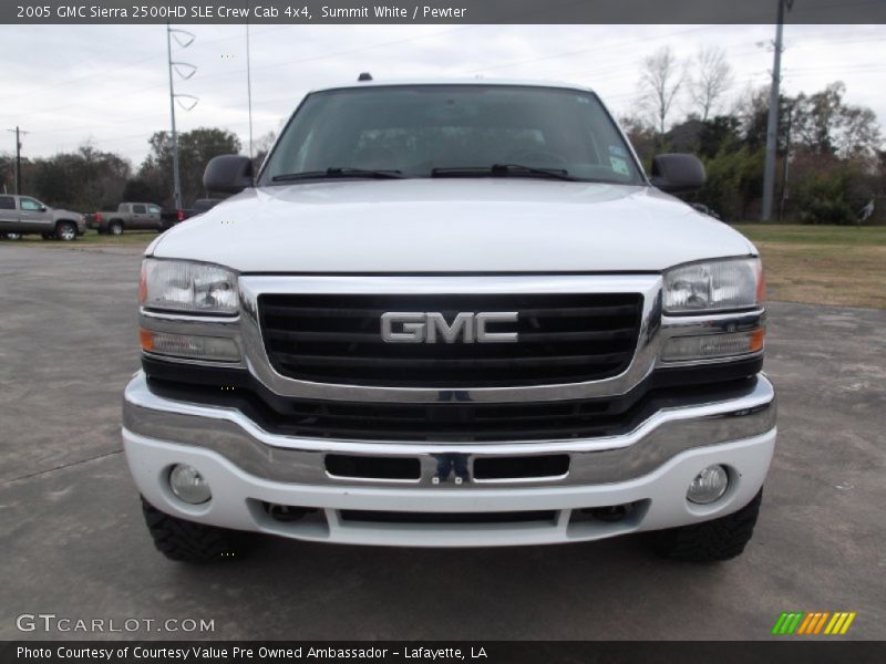 Summit White / Pewter 2005 GMC Sierra 2500HD SLE Crew Cab 4x4