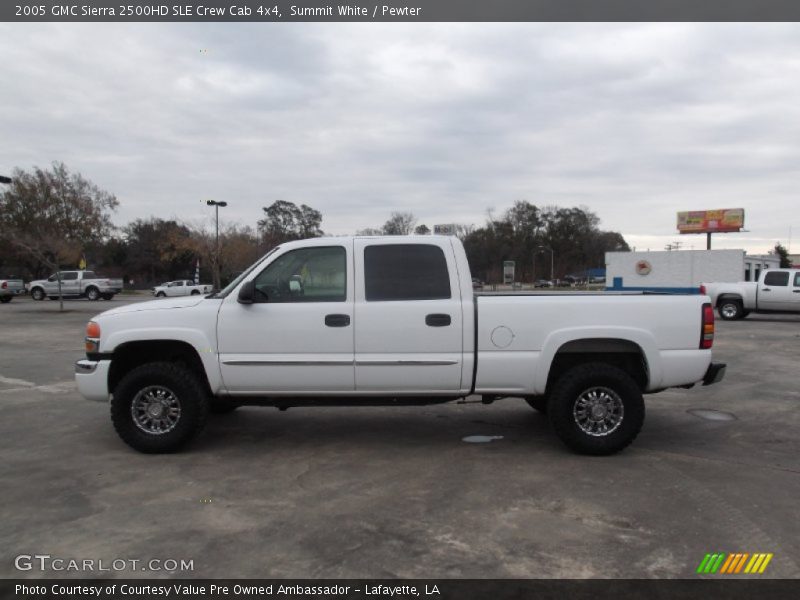 Summit White / Pewter 2005 GMC Sierra 2500HD SLE Crew Cab 4x4