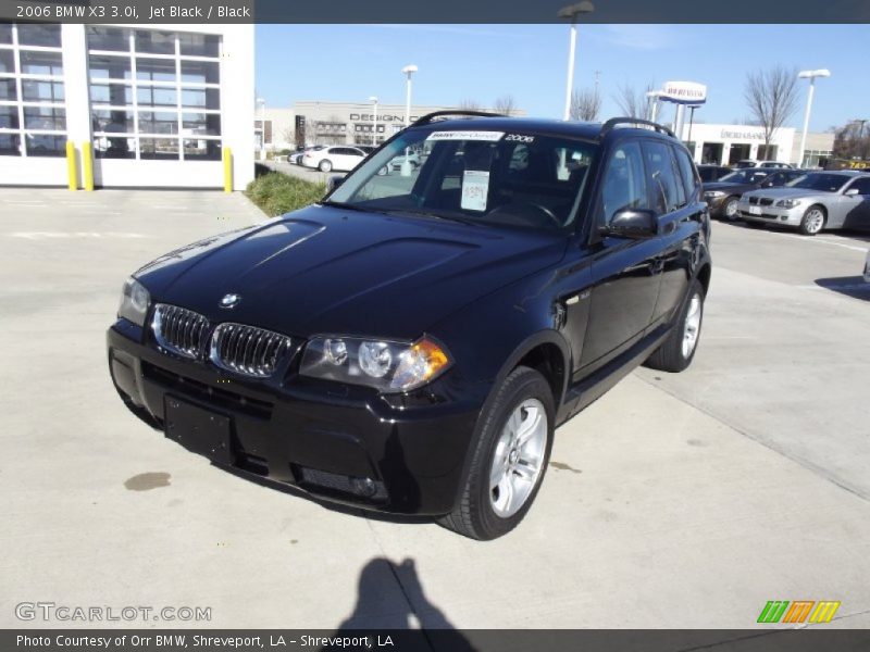 Jet Black / Black 2006 BMW X3 3.0i